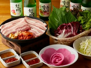 Korean food samshiseki